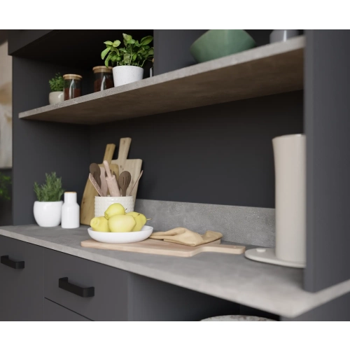 Kredens LINDA 120 cm Antracyt przybliżenie